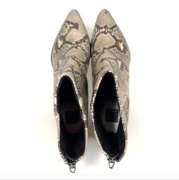 Dolce Vita Snakeskin booties size 10